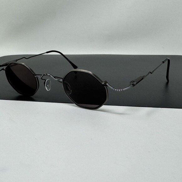 Jonathan Cate Eyeglasses Frames Mayaman 39 [] 28 Gray W Black Stripes Geometric - Picture 3 of 16